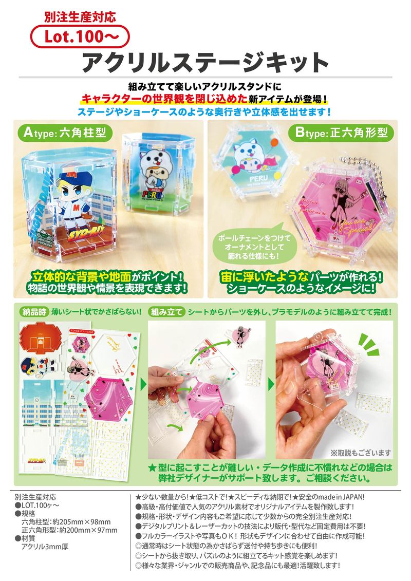 アクリルステージキット 21年新商品 新商品 カテゴリー一覧