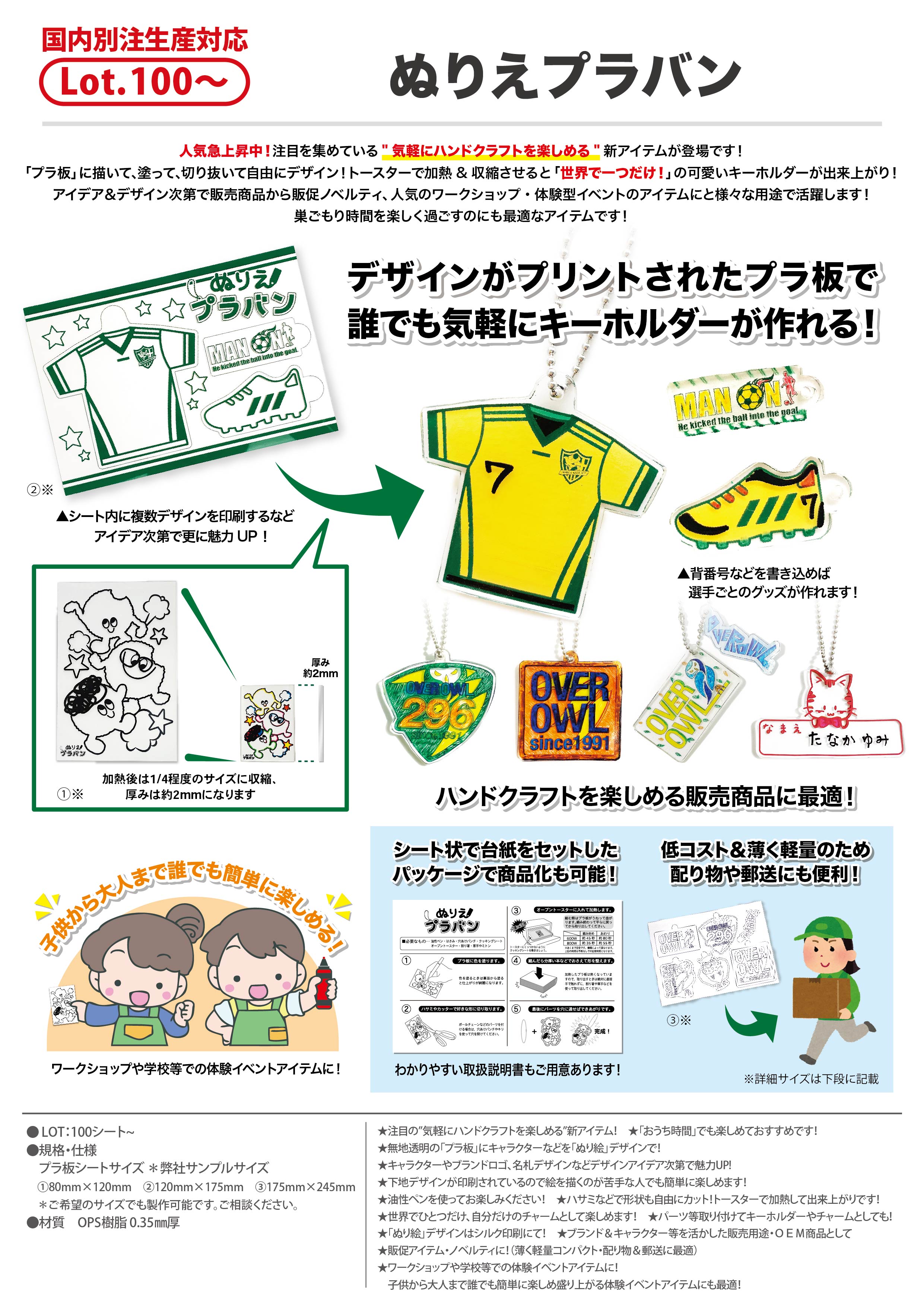 ぬりえプラバン