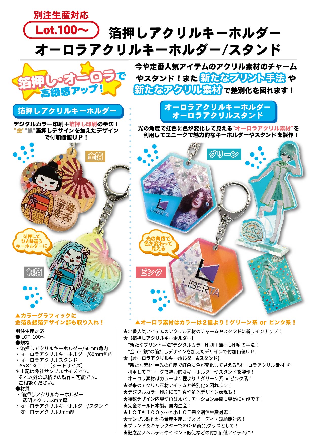sm様オーダー品　お名前キーホルダー お名前キーホルダー(小） - ホルダーマート
