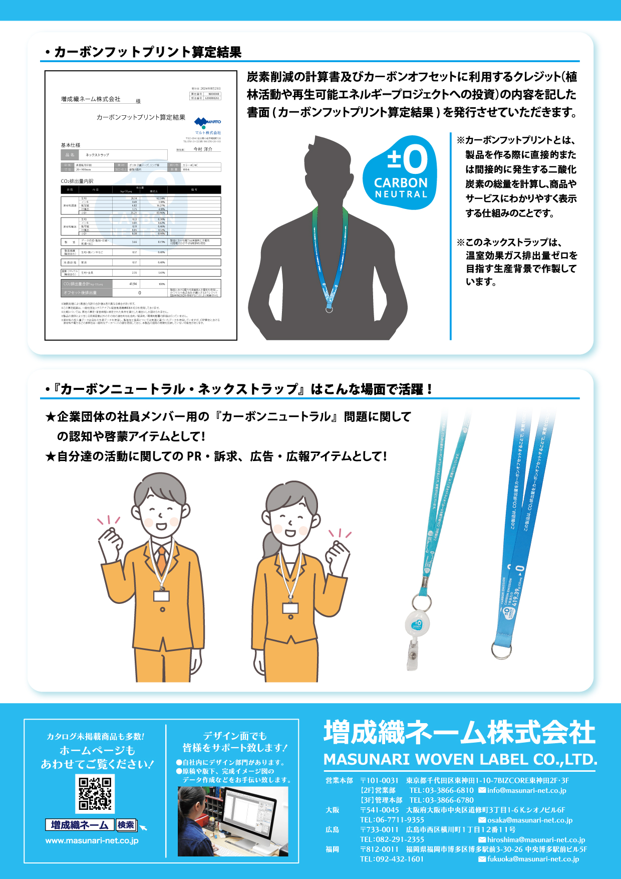 カーボンニュートラルネックストラップ②