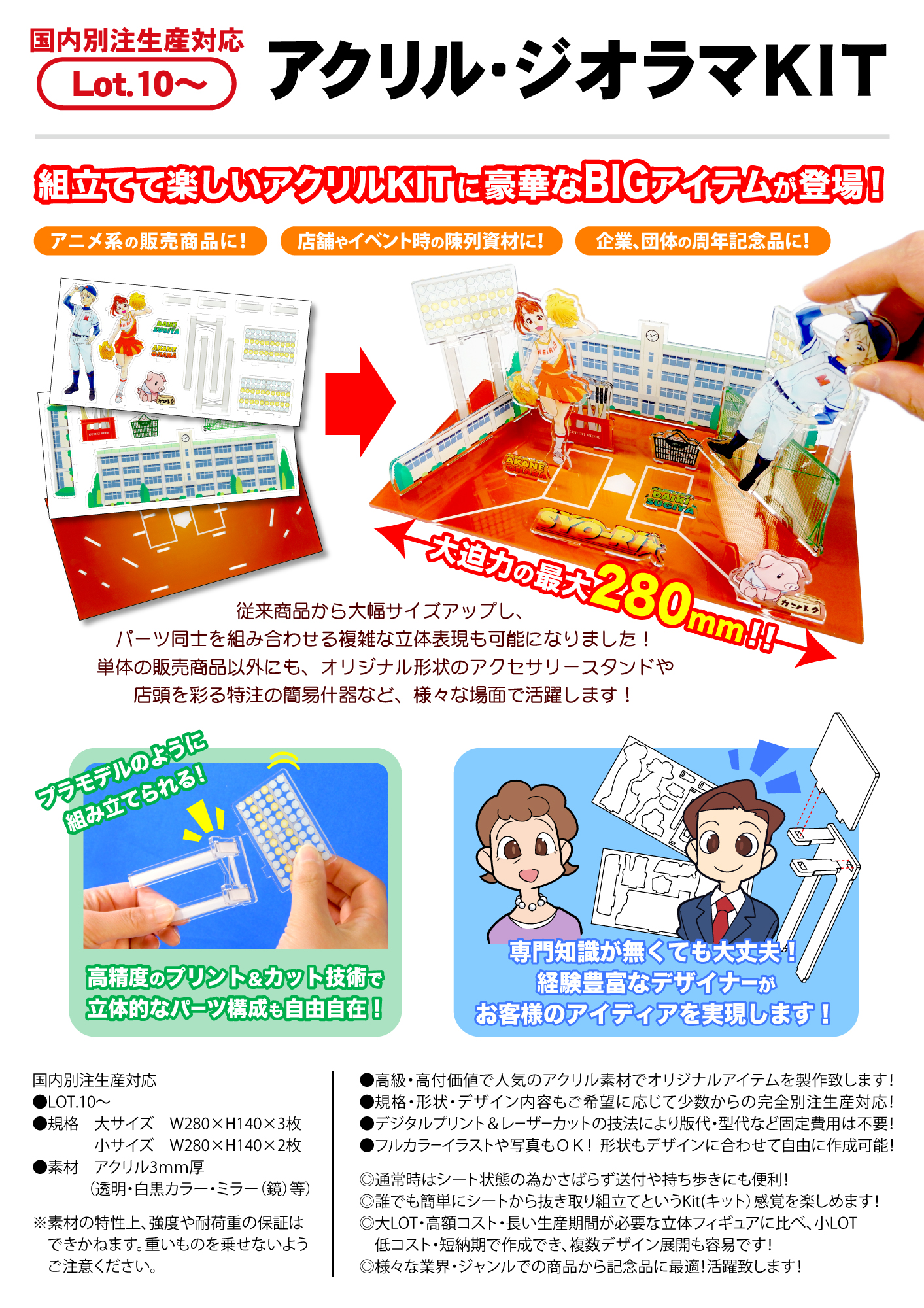 アクリル・ジオラマKIT | 時計・オーナメント類 | アクリルアイテム